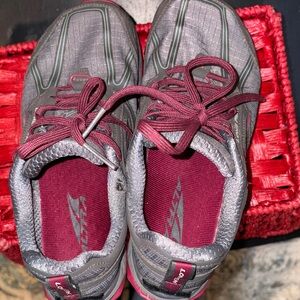 Women's Gray and Pink Sneakers